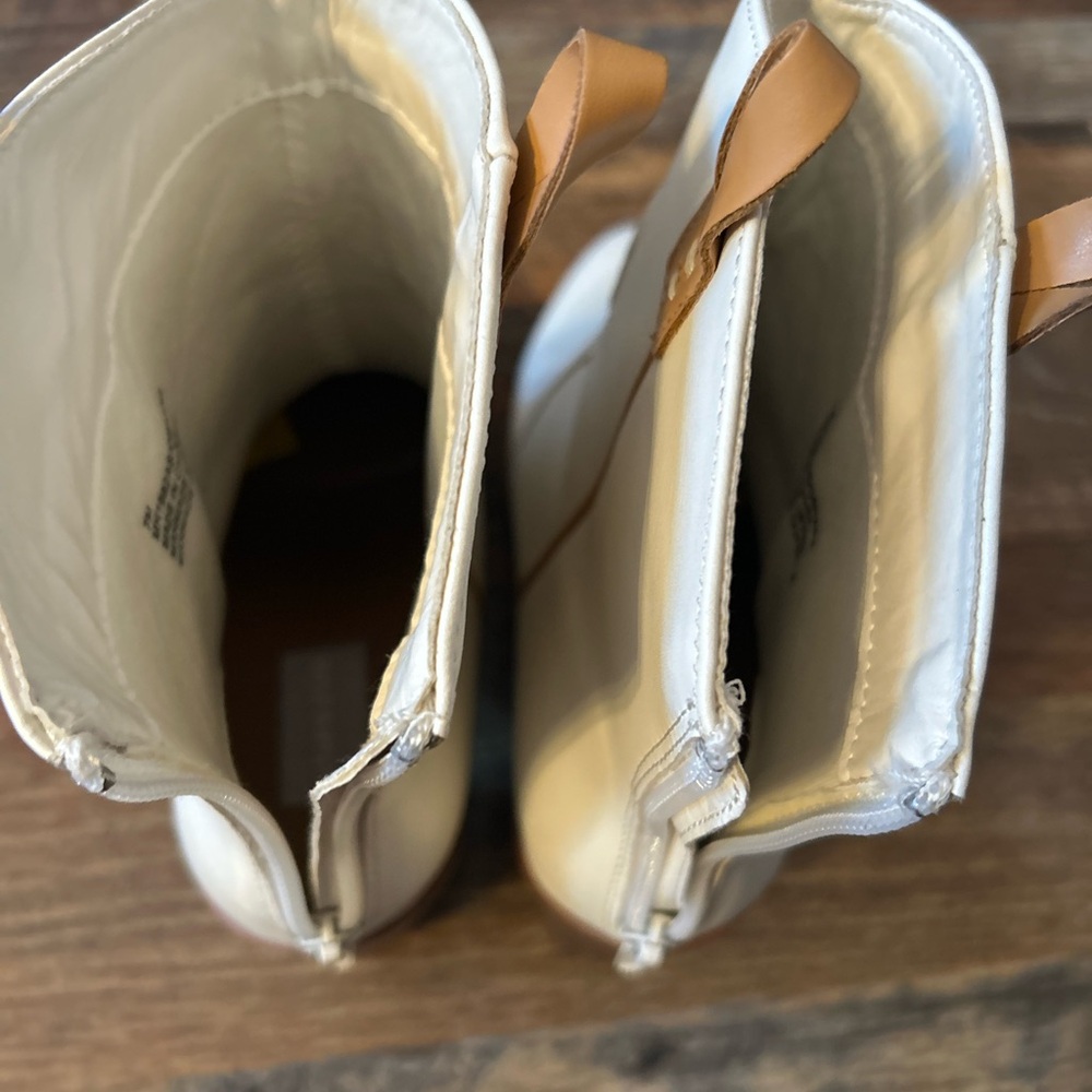 Altar'd State Cream Boots with Tan Details - Picture 4 of 7